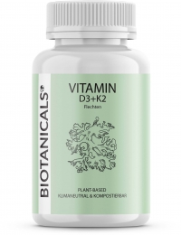 BIOTANICALS Natürliches Vitamin D3+K2, 150 Kapseln